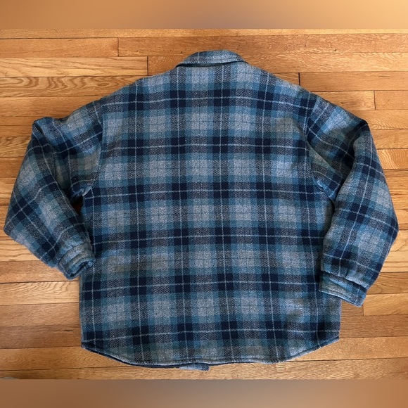 Britches Plaid Blue Jacket Shacket - Size XL - Picture 8 of 9
